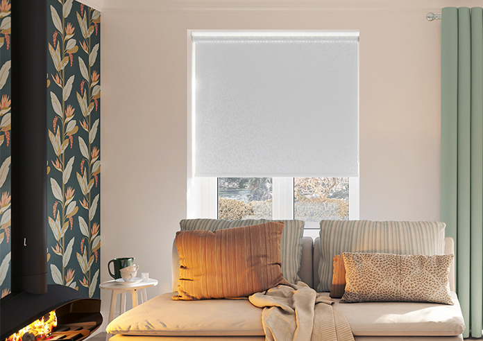 Jasmine (Blackout), Lily White - Roller Blind - Image 3